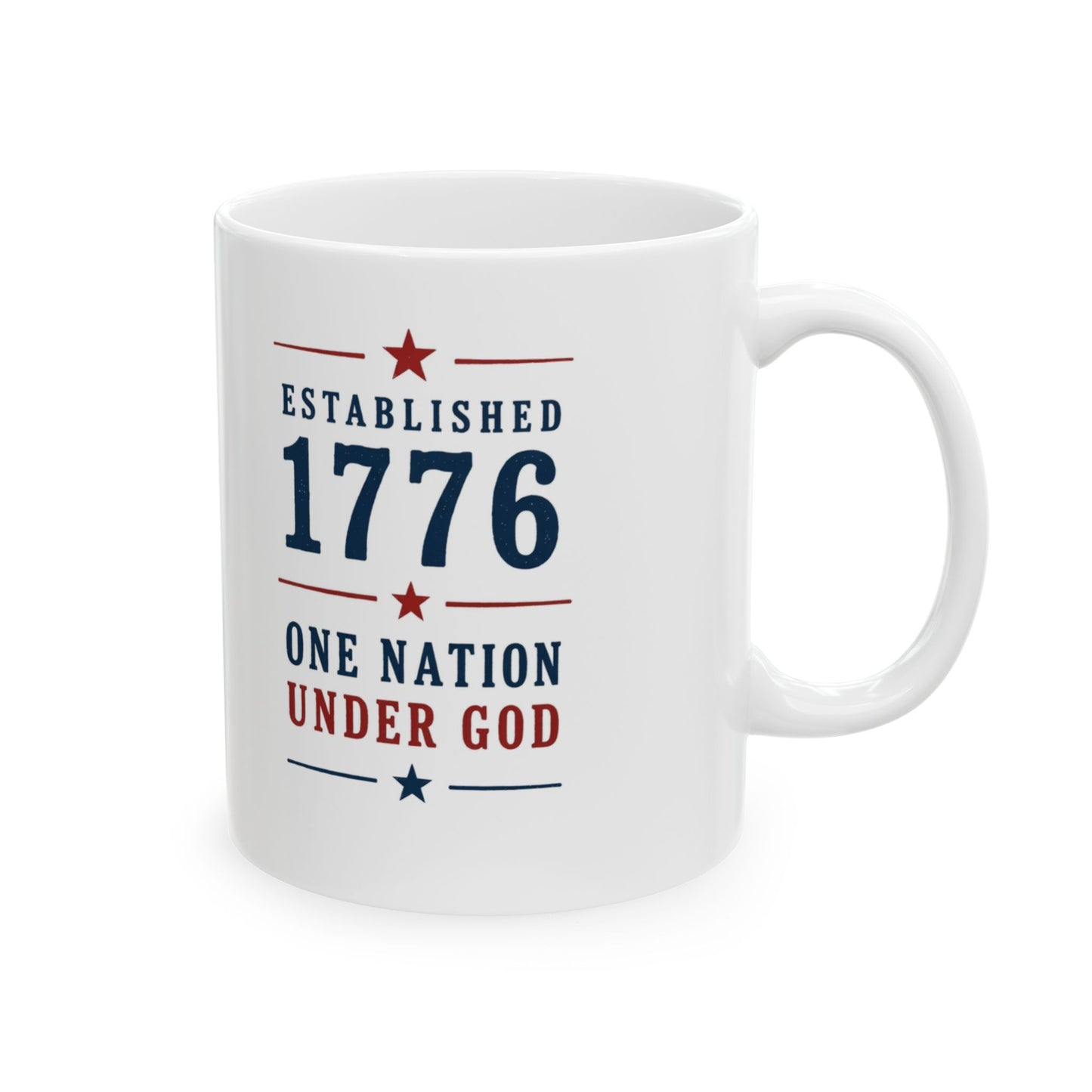 One Nation Under God Family Mug