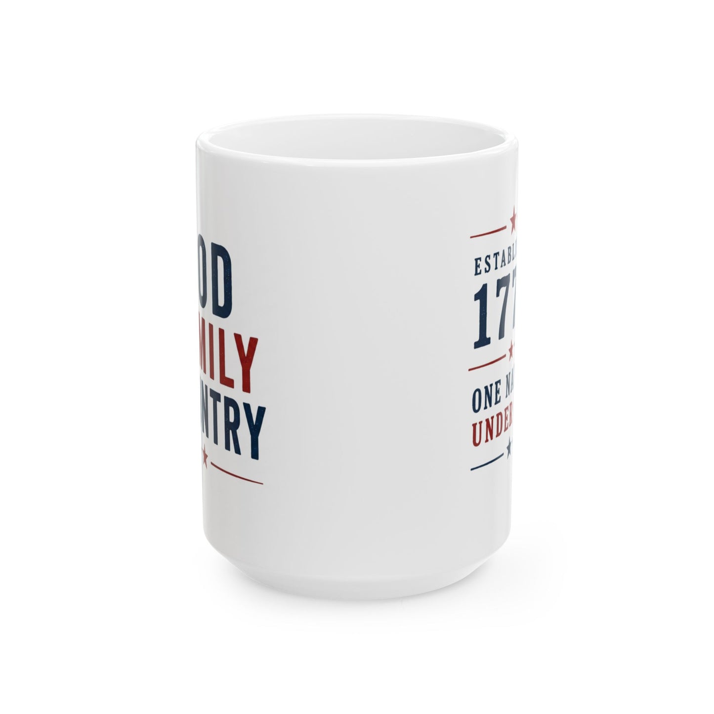 One Nation Under God Family Mug