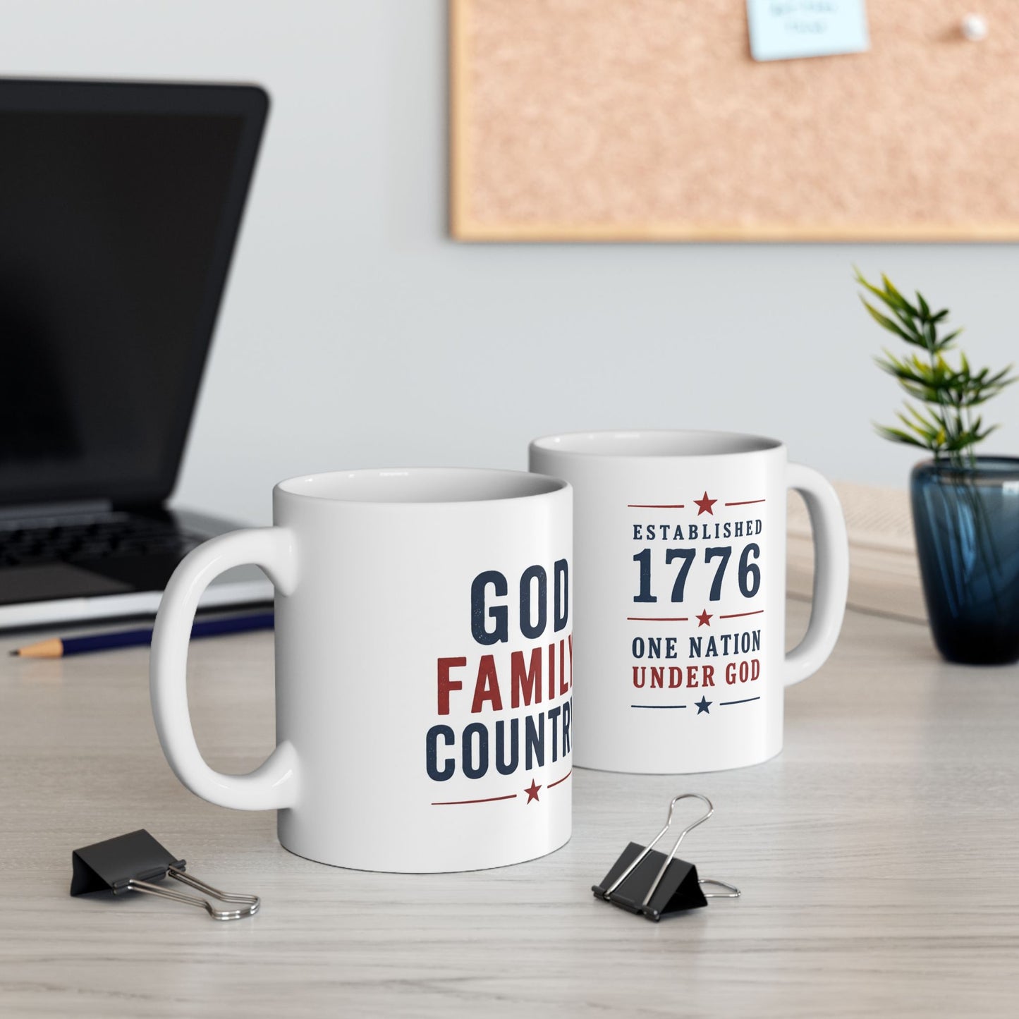 One Nation Under God Family Mug