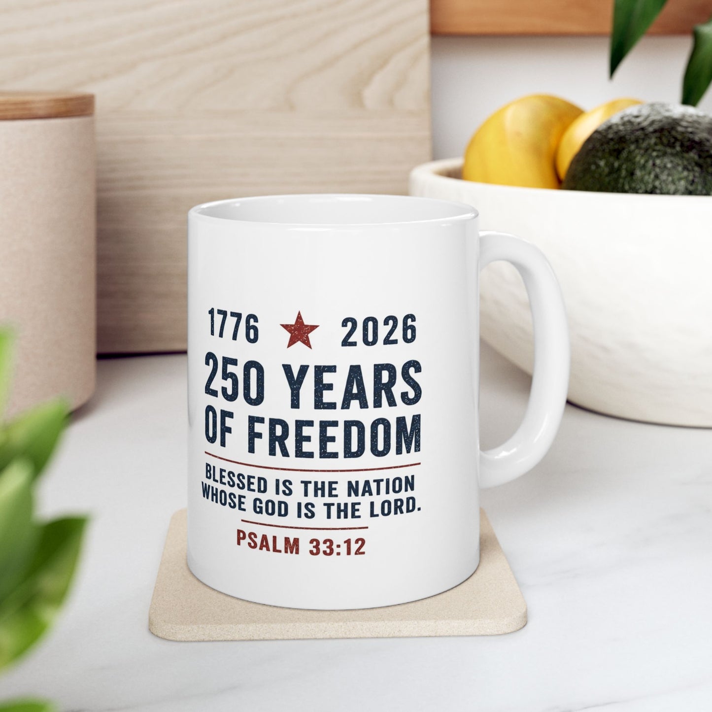 Faith Family Freedom Patriotic Mug