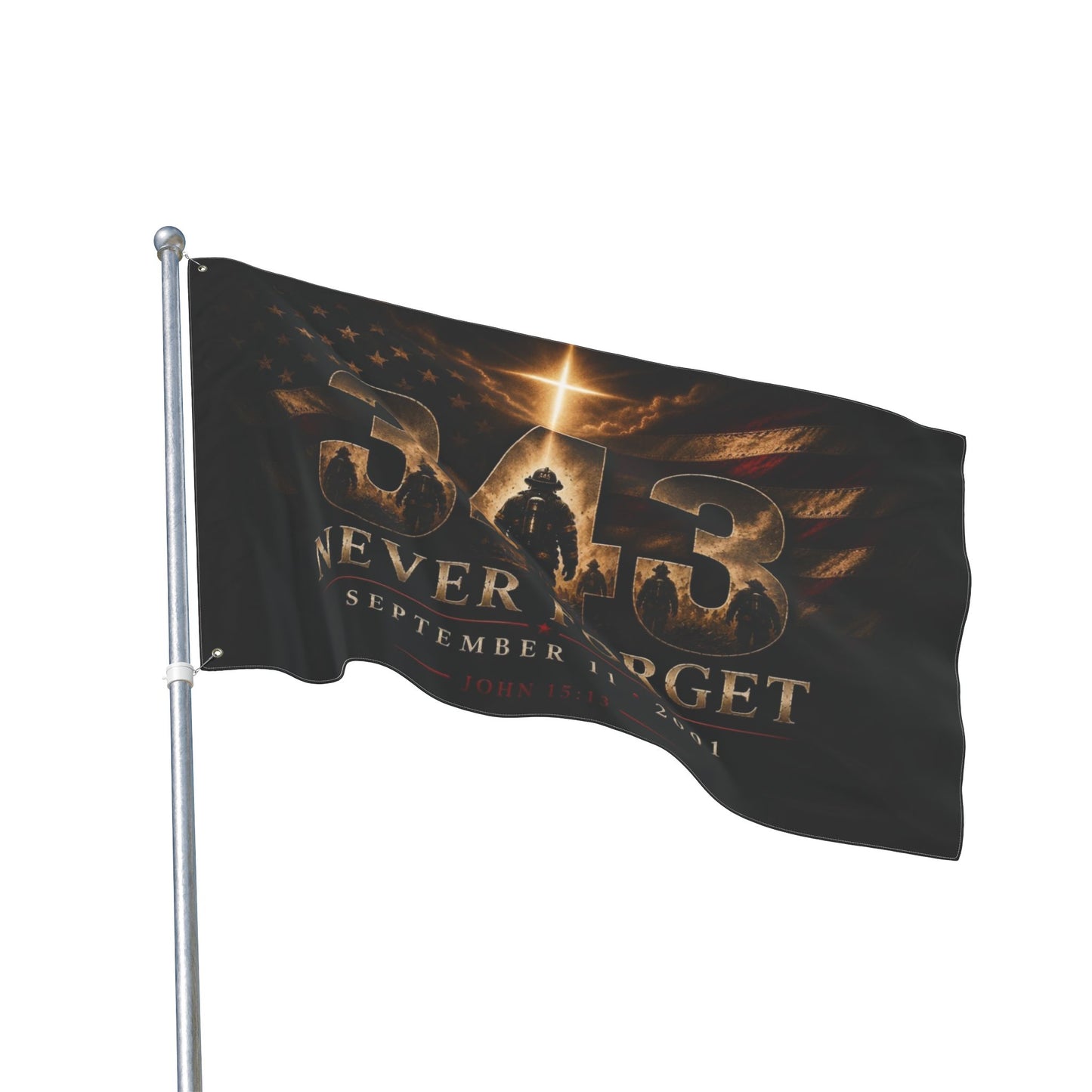 9/11 Never Forget 343 Memorial Flag