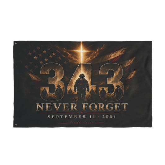 9/11 Never Forget 343 Memorial Flag