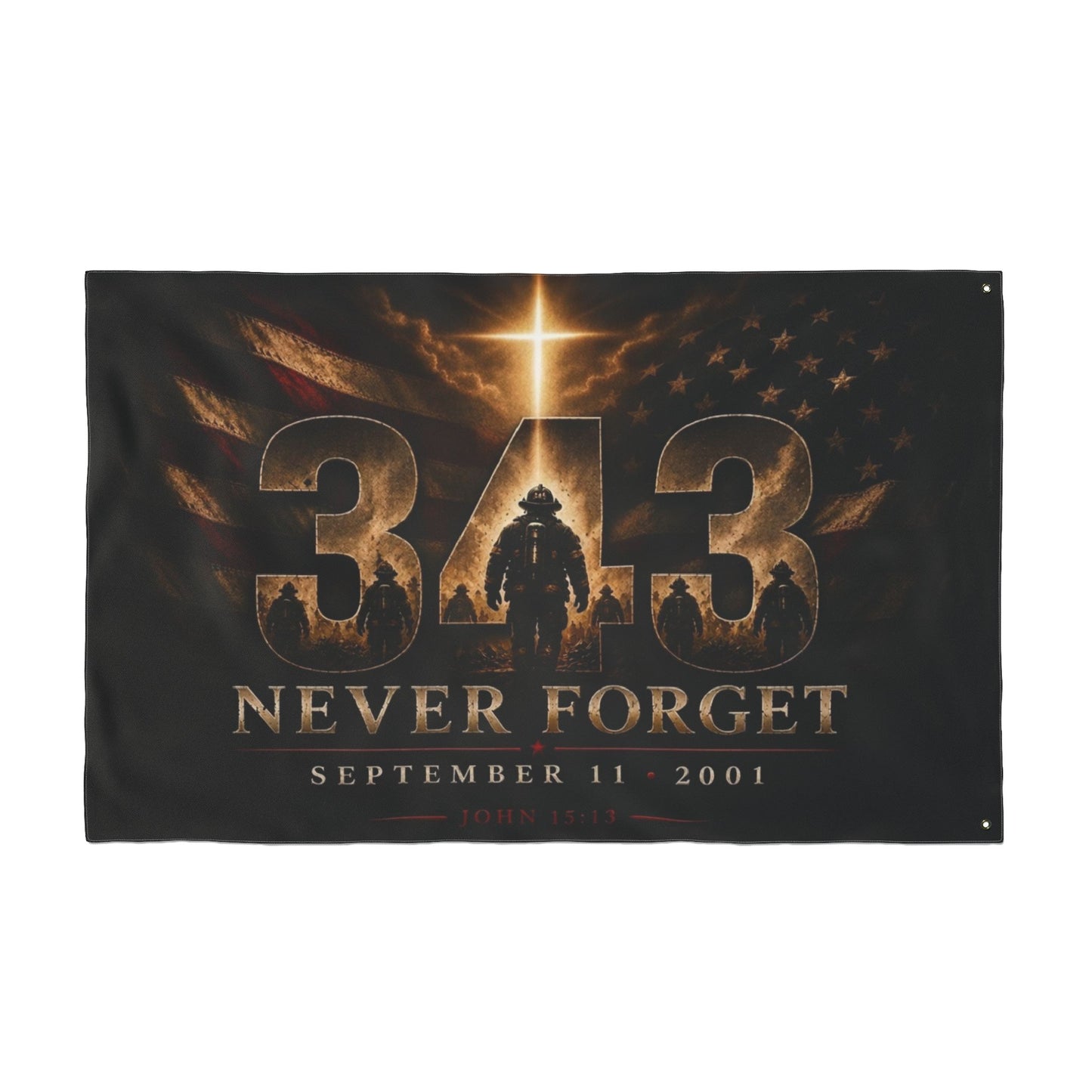 9/11 Never Forget 343 Memorial Flag