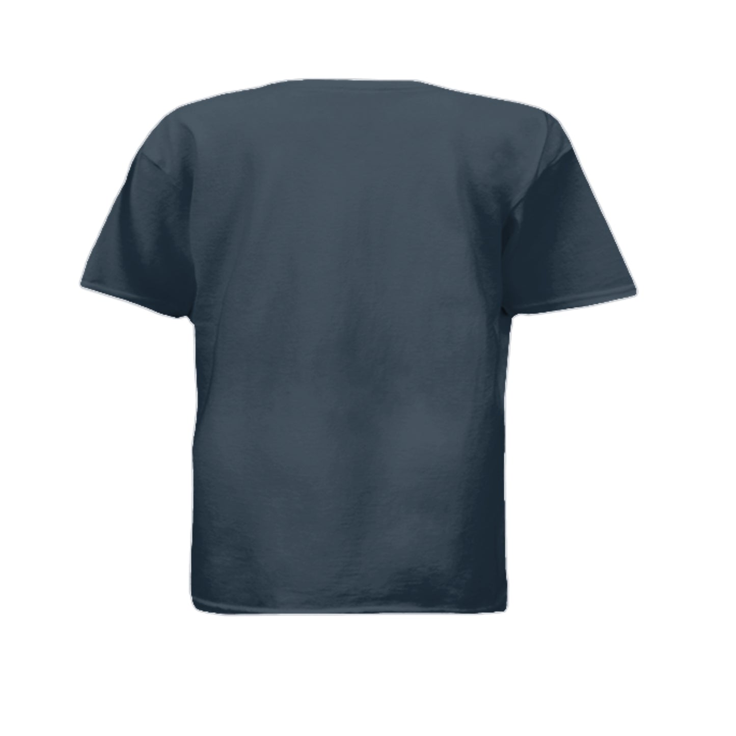 Make Heaven Crowded Christian youth t-shirt back on blue dusk Gildan tee