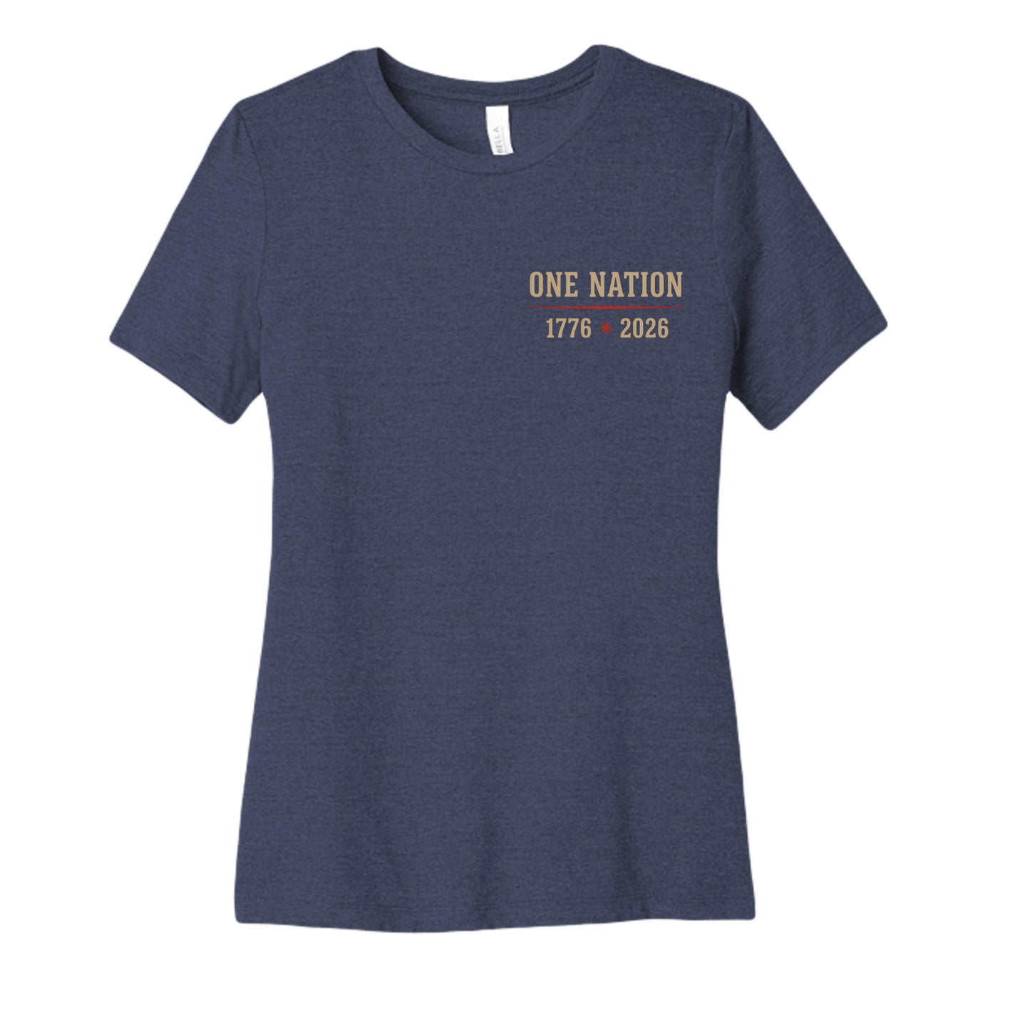 HEATHER NAVY - 6400CVC - FRONT