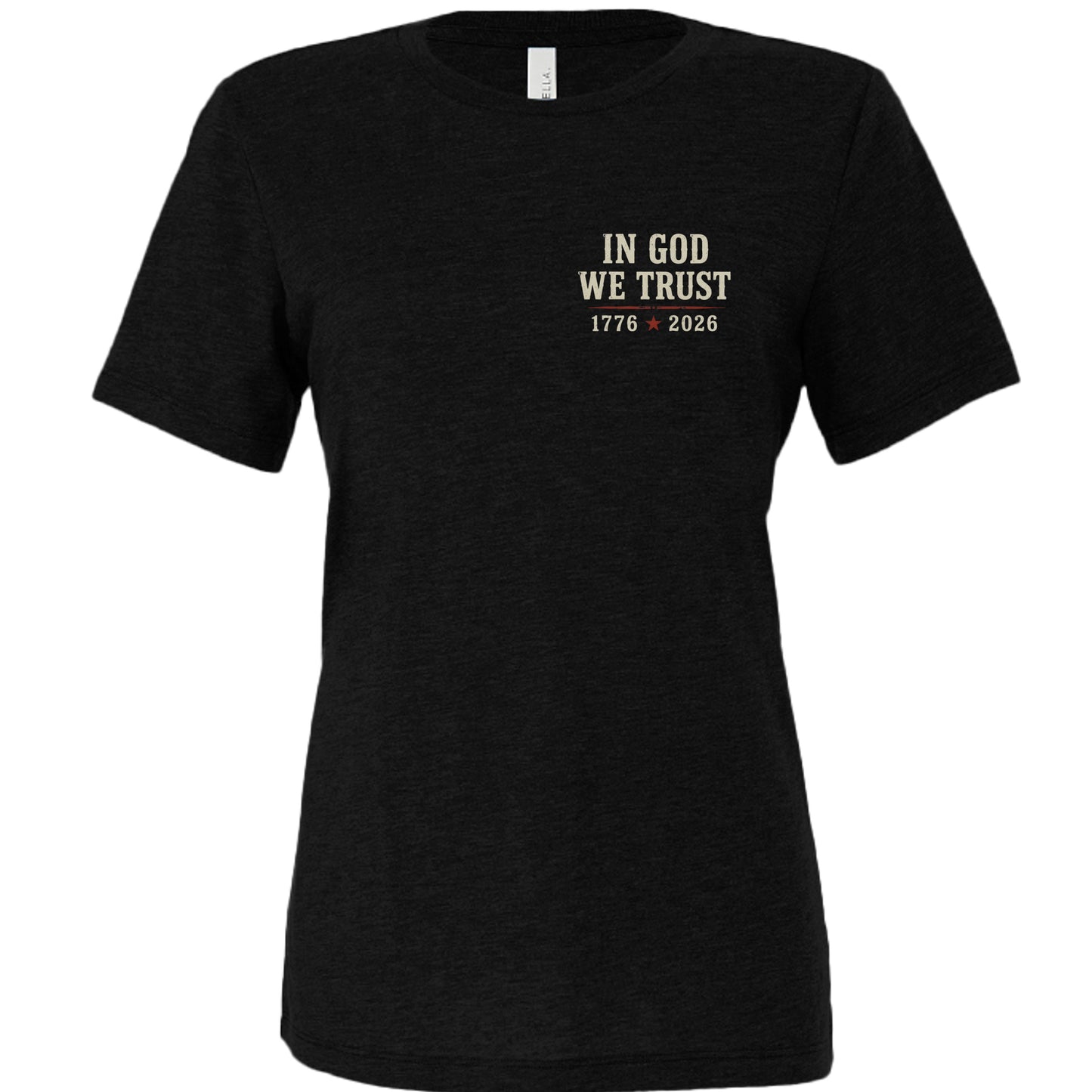 SOLID BLK TRIBLEND - 6413 - FRONT