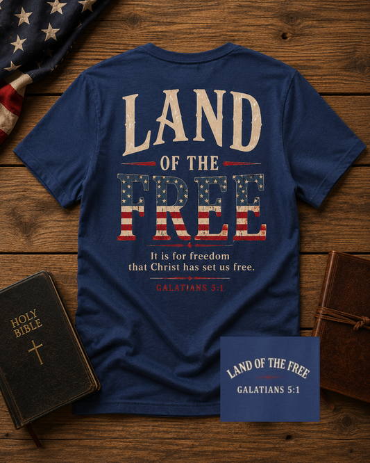 Land of the Free Patriotic Tee