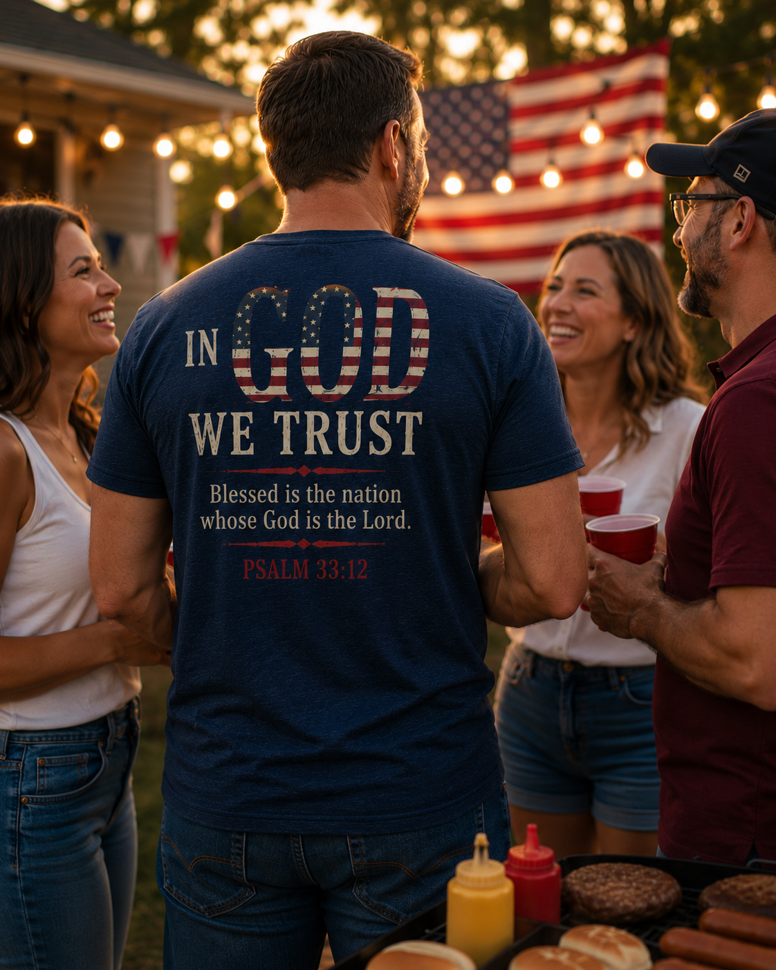 In God We Trust Patriotic Tee alternate promotional mockup